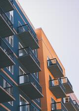apartment block balconies