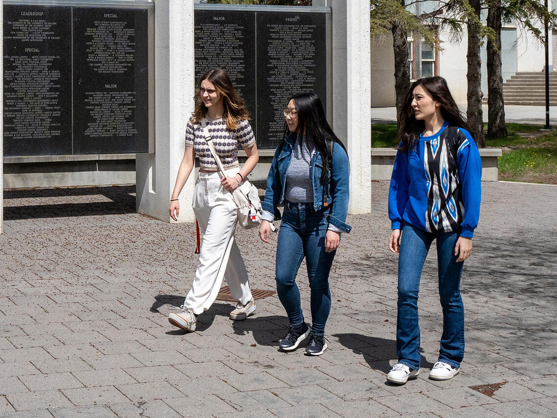 Students on campus