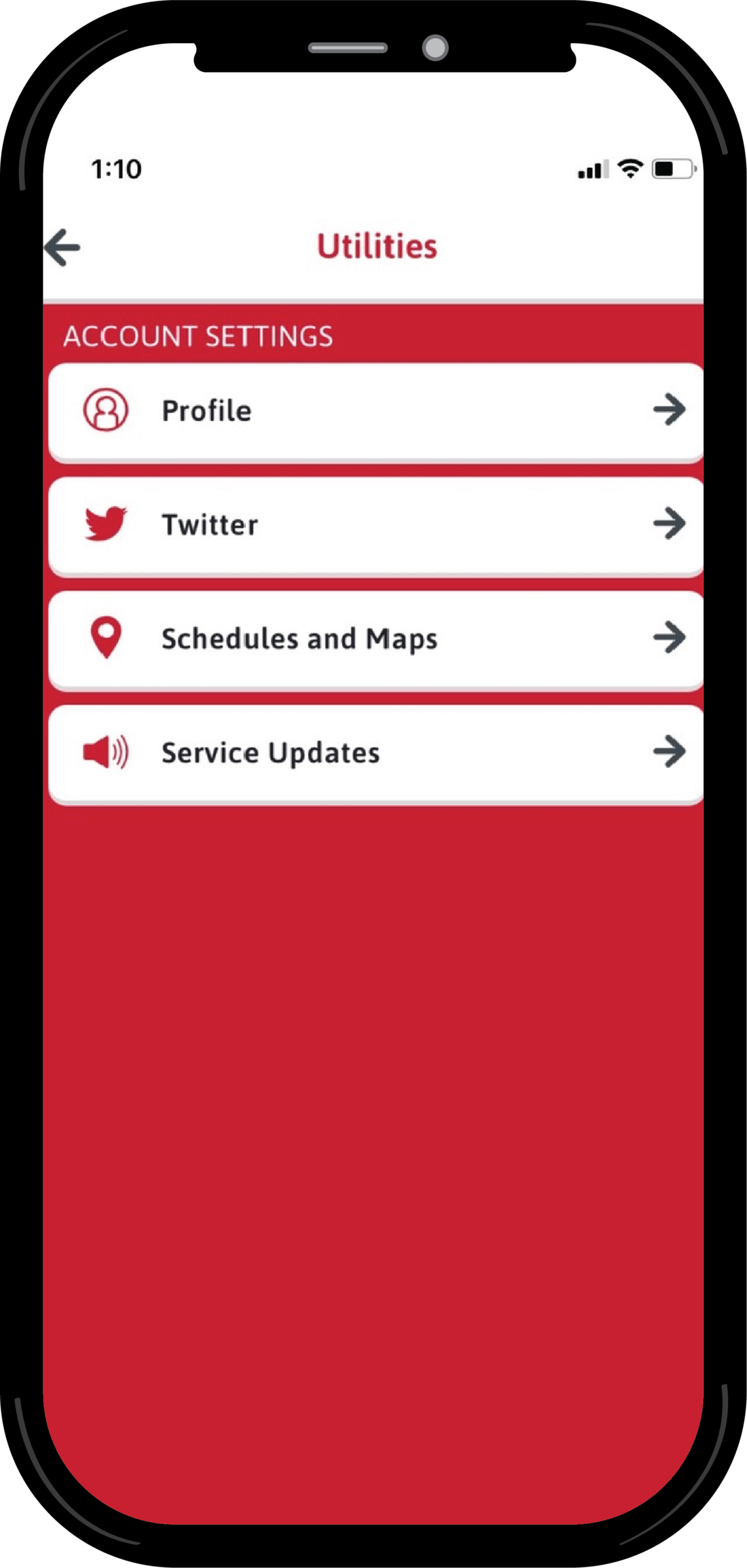My Fare Account Settings My Fare Account Settings Profile Twitter Schedules and Maps and Service Updates